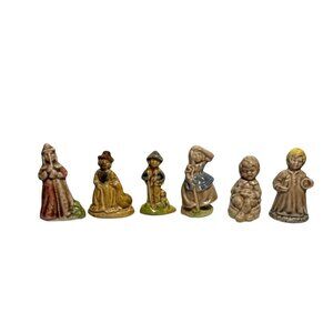 Wade Whimsies Storybook Nimble Horner Bo Peep Boy Blue Mth Goose Piper Lot of 6